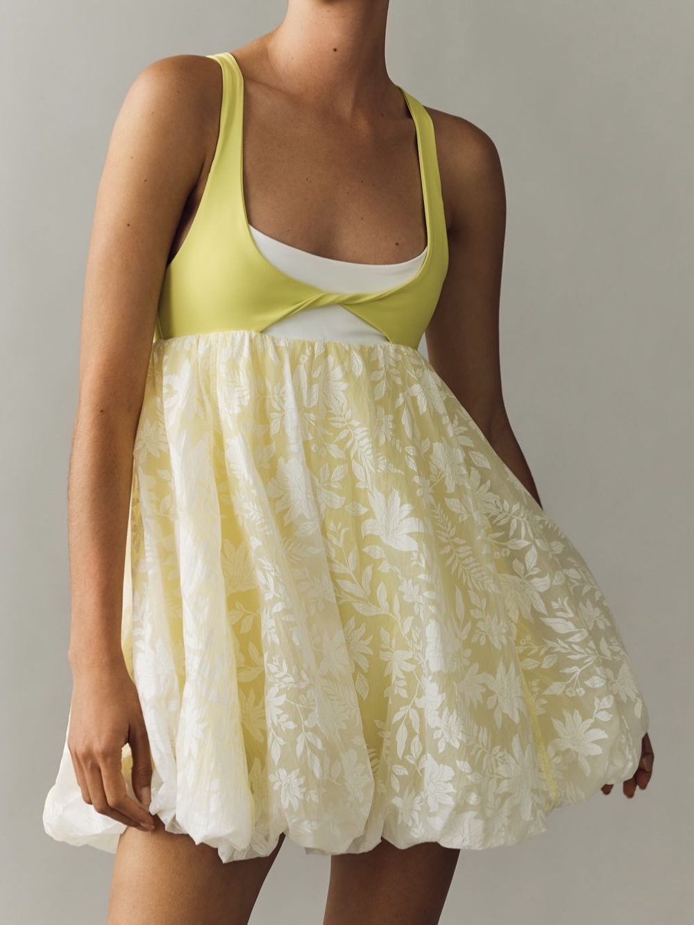 ANTHROPOLOGIE Daily Practice Jungle Hike Bubble Mini Dress